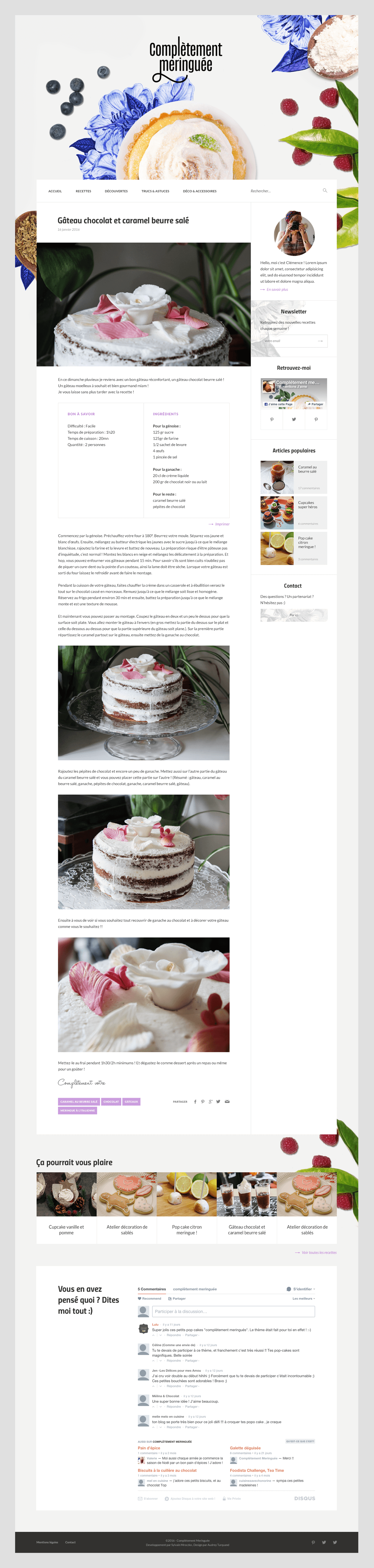 Single page of Completement Meringuée