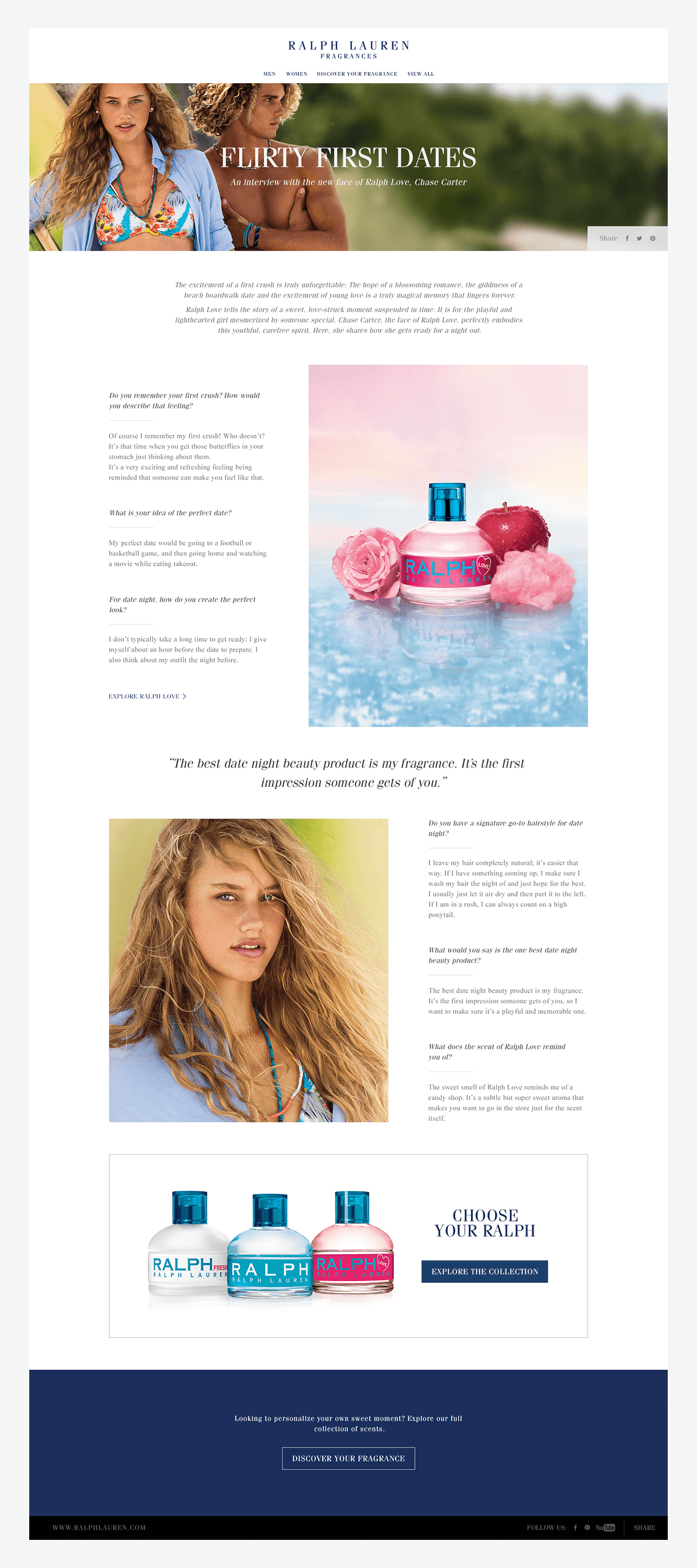 March post of ralph lauren fragrances bar