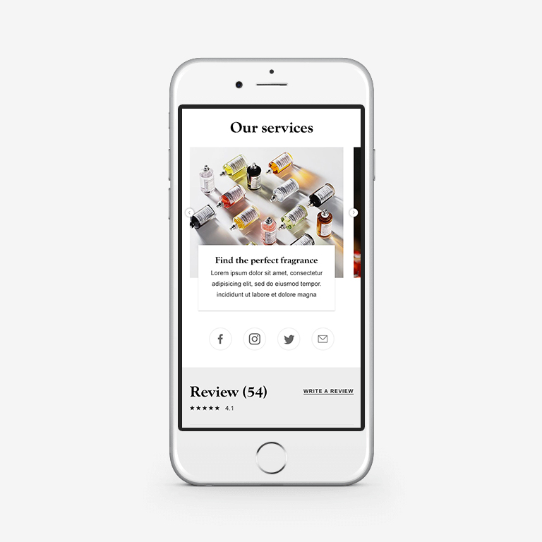 Close up of Maison Margiela product page