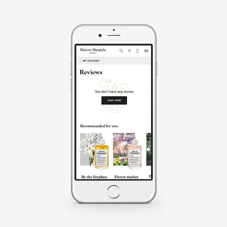 No reviews on Maison Margiela website