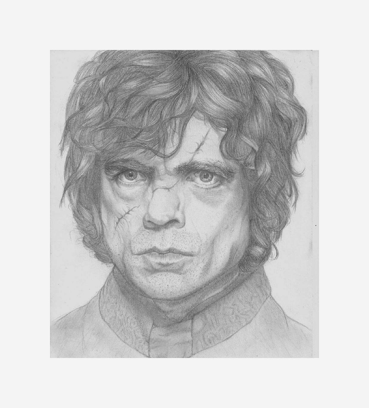 Drawing Tyrion Lannister with pencil